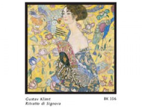 Gustav klimt ritratto signora cm. 68x68 stampa arte affiches