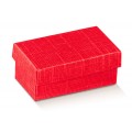 Scatole regalo cartone rosso mm 220x160x40 trama effetto seta