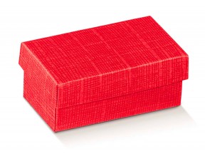 Scatole regalo cartone rosso mm 220x160x40 trama effetto seta