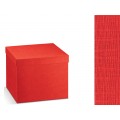 Scatola cartone seta rosso mm. 300x300x240
