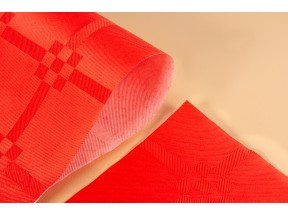 Tovaglie coprimacchia carta rossa damascata cm.100x100 pz.50