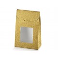 Sacchetto pelle oro con finestra mm.170x70x235 pz.10