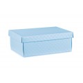 Scatole regalo cartone azzurro matelasse' mm.240x200x95