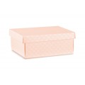 Scatole regalo cartone rosa matelasse' mm.455x320x150
