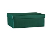 Scatole regalo cartone spot verde mm.340x250xh120