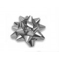 Stelle fiocchi coccarde metal argento adesive diam. cm.4 pz.100