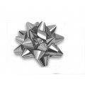 Stelle fiocchi coccarde metal argento adesive diam. cm.6 pz.100