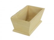 Vaschetta cestina scatola in legno di balsa mm.145x75 h.65