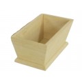 Vaschetta cestina scatola in legno di balsa mm.180x100 h.65