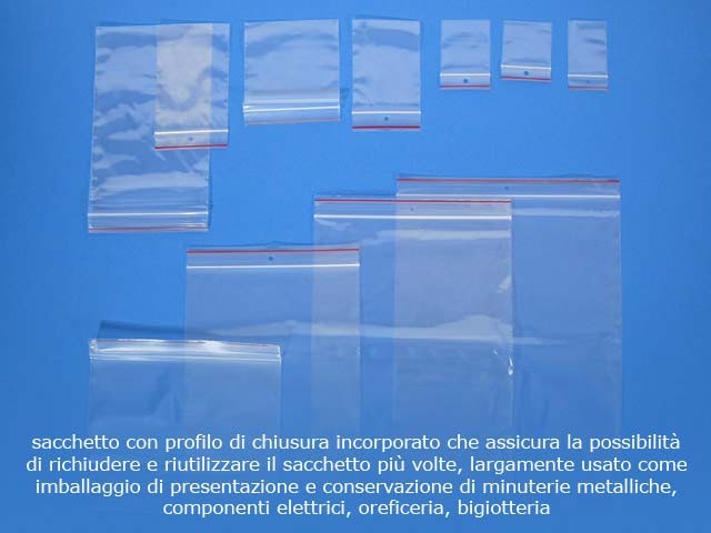 Keephot 100 sacchetti riutilizzabili in plastica trasparente con chiusura a pressione e chiusura a zip 18 x 25 cm 