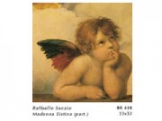 Raffaello sanzio angeli part. i cm. 33x33 stampa arte affiches