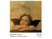 Raffaello sanzio angeli part. ii cm. 33x33 stampa arte affiches