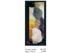 Gustav klimt pesci d'oro cm. 40x89 stampa arte affiches