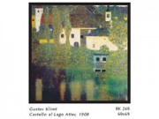 Gustav klimt castello al lago cm. 69x69 stampa arte affiches