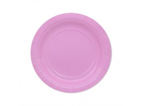 Piatti di carta ecologici dessert.pz.25 cm.18 rosa