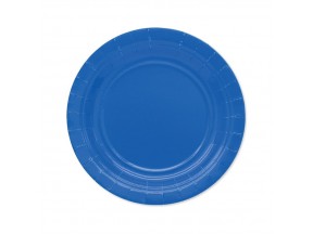 Piatti di carta ecologici dessert pz.25 cm.18 blu