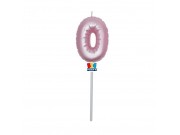 Candela balloon n.0 cm.13 rosa perla
