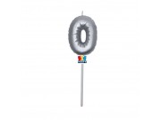 Candela balloon n.0 cm.13 argento metal