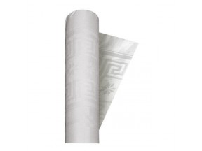 Tovaglia carta damascata a rotolo cm.120 per 7 metri bianco