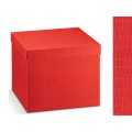 Scatola cartone seta rosso mm. 400x340x340