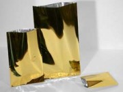 Buste piatte metallizzate oro cm.10x15 pz. 50