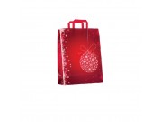 Sacchetti natalizi di carta pz.50 noel rouge cm.22+10x29