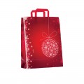 Sacchetti natalizi di carta pz.50 noel rouge cm.32+13x41