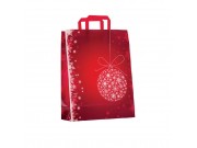 Sacchetti natalizi di carta pz.50 noel rouge cm.32+13x41